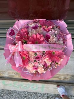 Pink mixed blooms