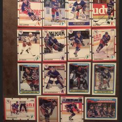 16 Vintage 1990 NY Rangers Hockey Trading Cards- MINT Condition!