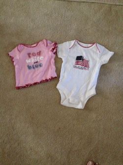 Old Navy onesie and T-shirt