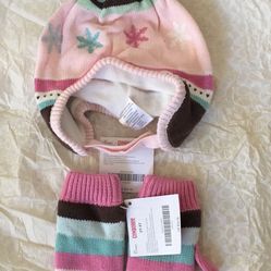 Gymboree Toddler Girls Hat/Gloves Set