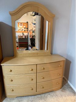 Dresser with mirror