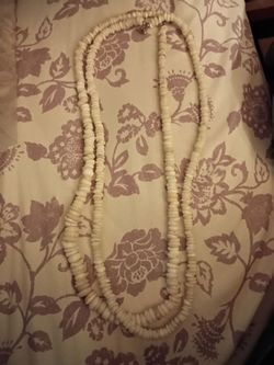 Hand picked puka shell necklace