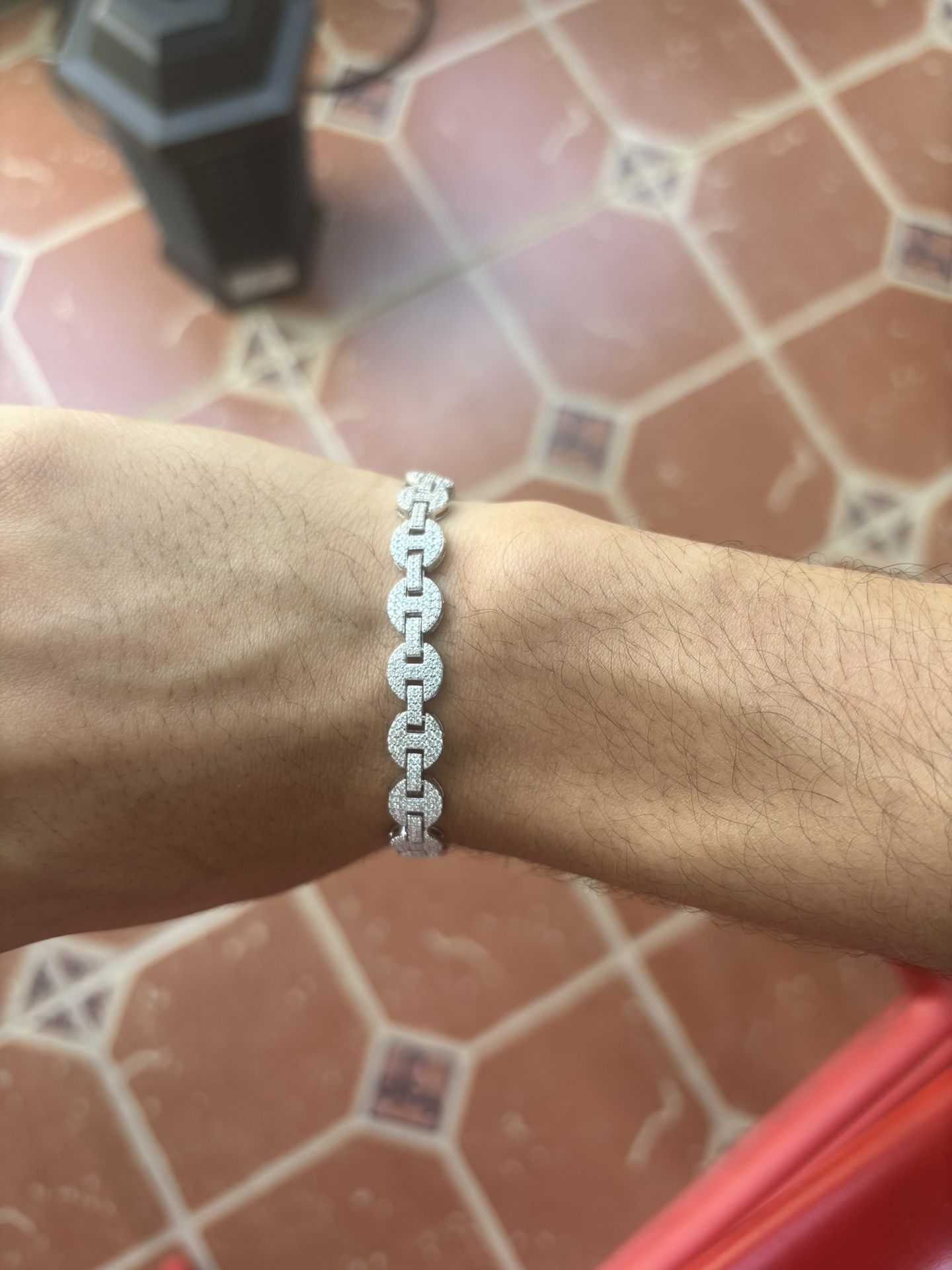 Diamond Test Approved Moissanite Cuban Bracelet 