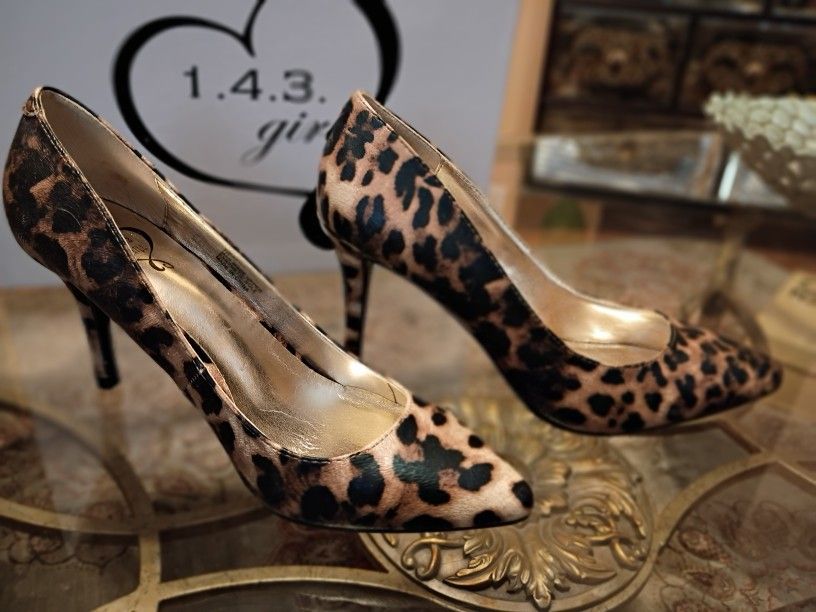 Leopard Heel Size 7.5