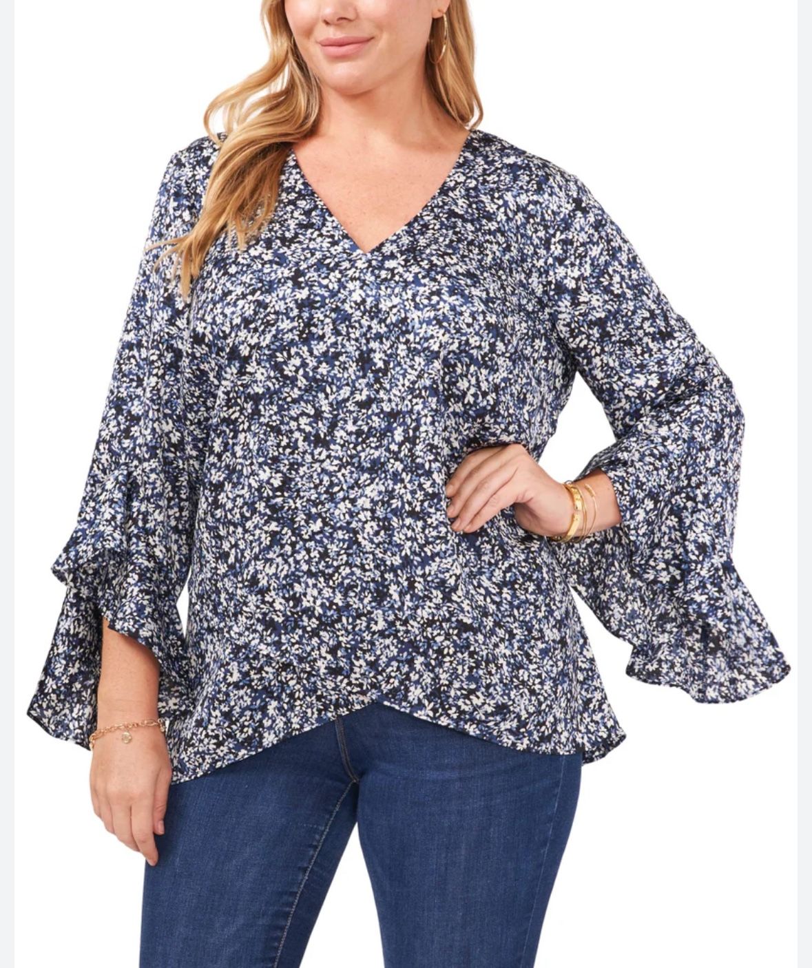 Vince Camuto Small Flutter Sleeve Tunic
