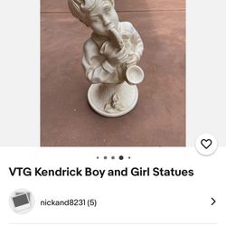VTG Kendrick Boy And Girl Statues Very Valuable And Rare 