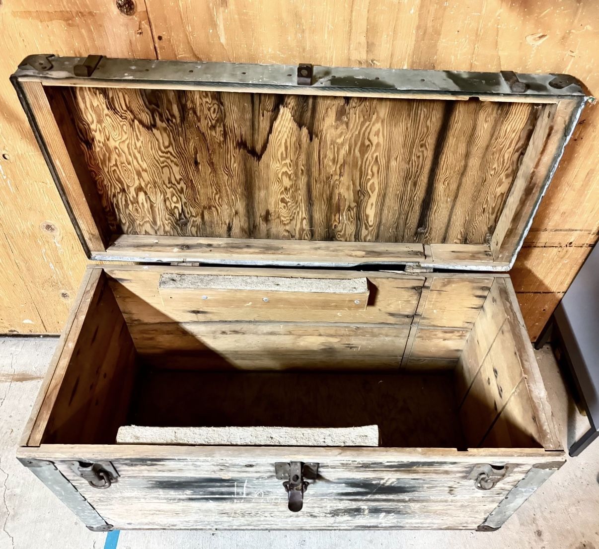 Antique Wooden Trunk