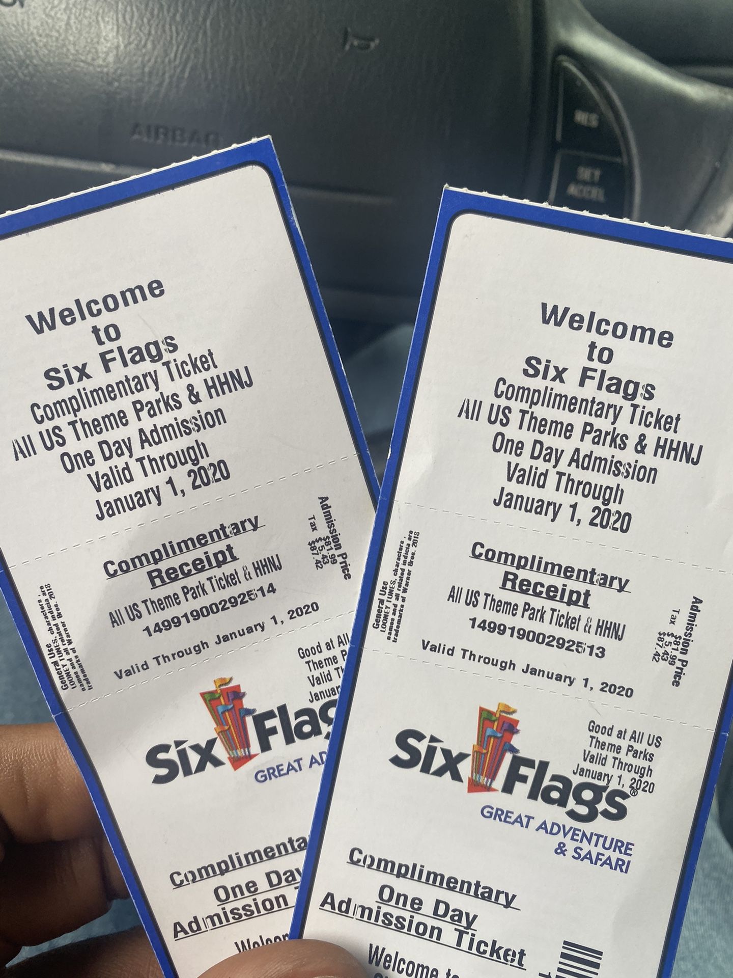 Six flags tickets 🎫
