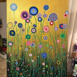 Spring Blooming Acrylic painting