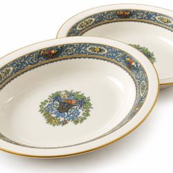 Lenox Autumn Fine China Oval Serving Bowls – Set of 2 – Made in USA