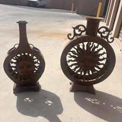 Metal garden decor