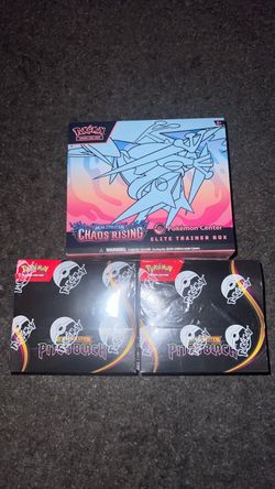 Pokemon Pitch Black booster Boxes // Chaos Rising ETB