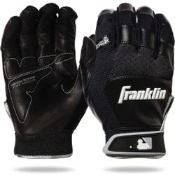 Franklin Sports MLB Baseball Batting Gloves - Shok-Sorb X Batting Gloves for Baseball + Softball - Adult + Youth Padded Non-Sting Batting Glove Pairs 