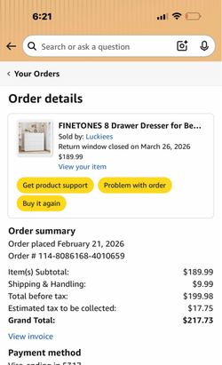 White 8 draw dresser