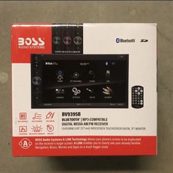 Boss Double Din TouchScreen Radio 6.95 Inch Screen With Bluetooth