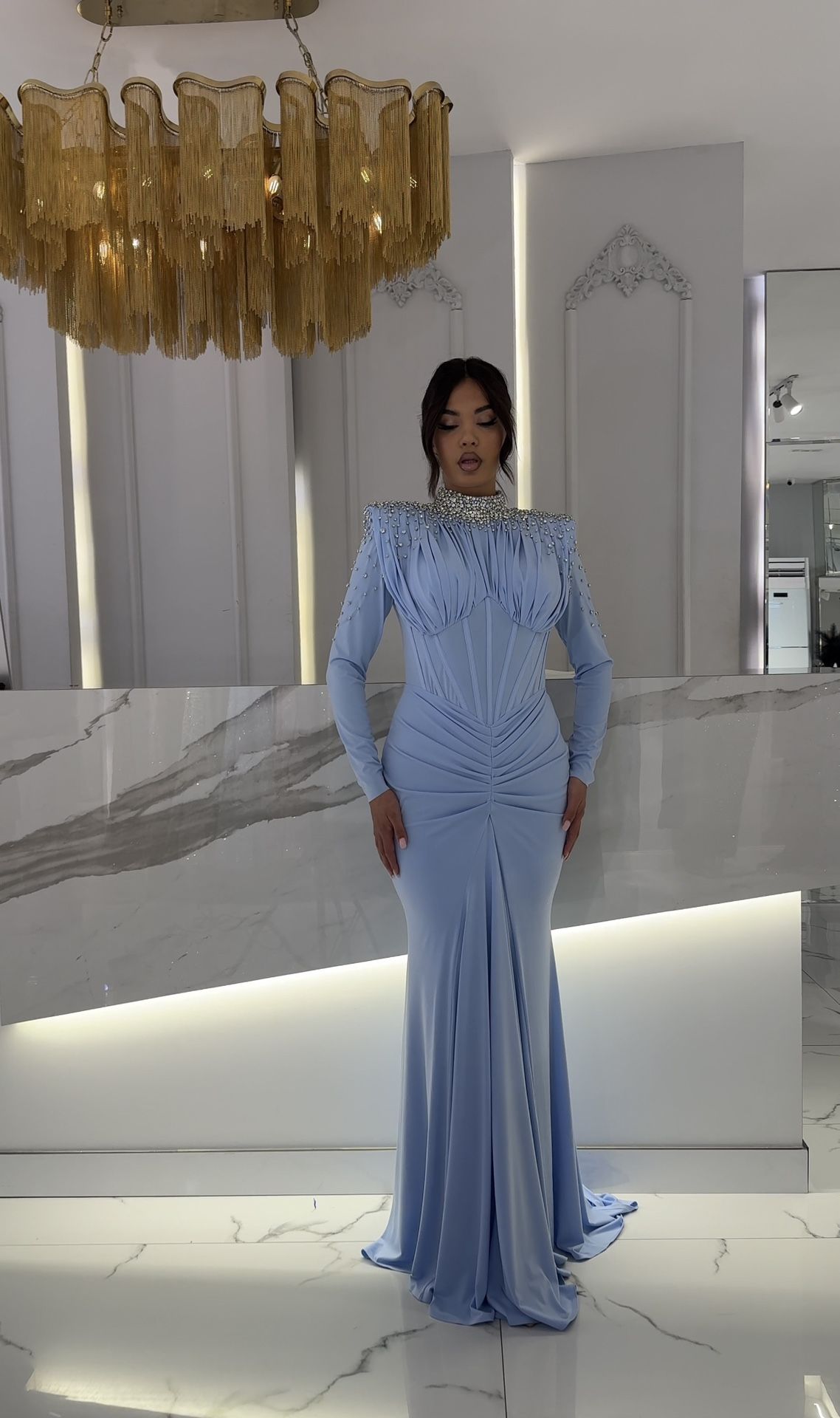 Vlora&Kaltrina Blue Dress