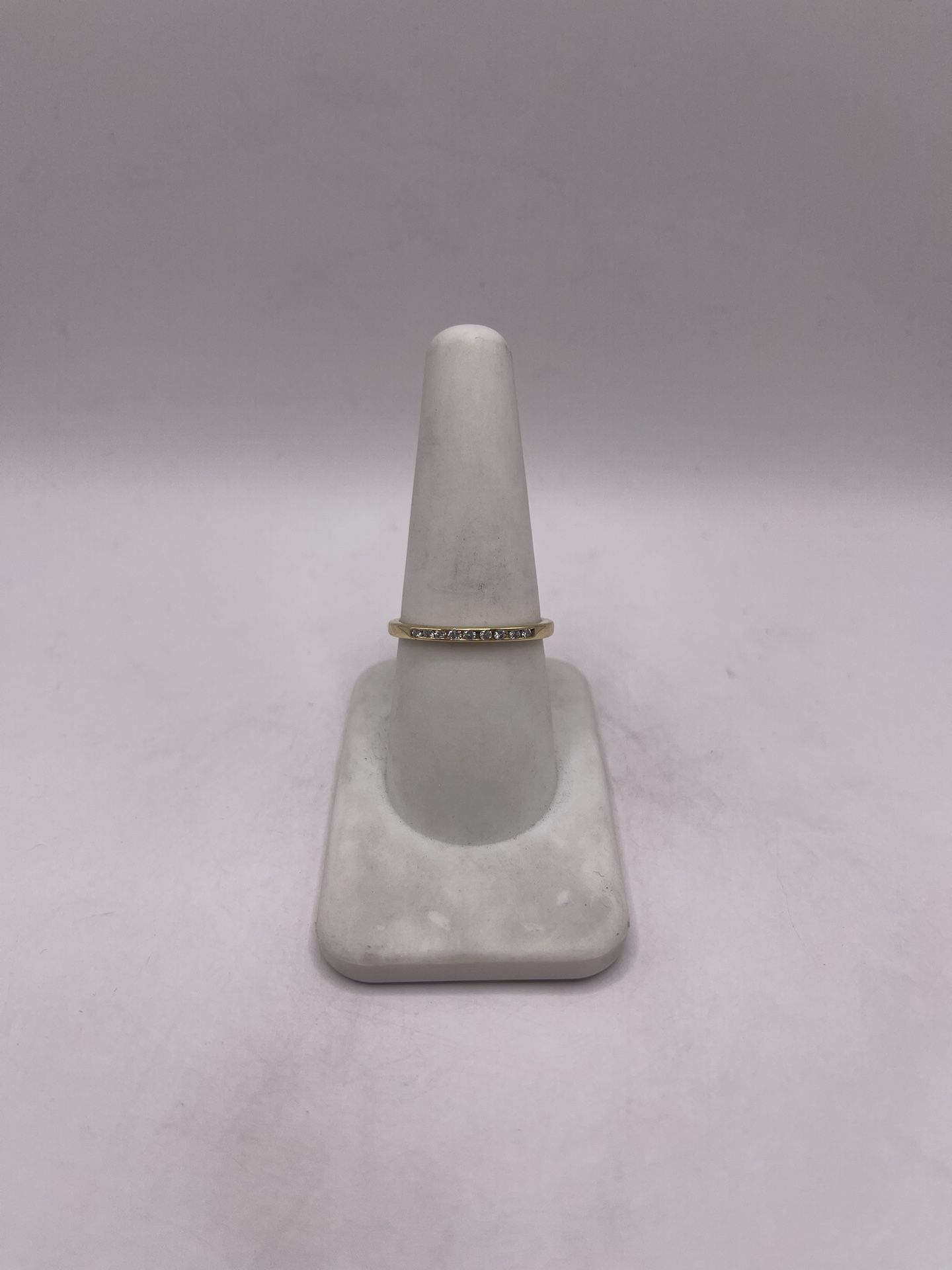 14kt Gold Diamond Engagement Style Band