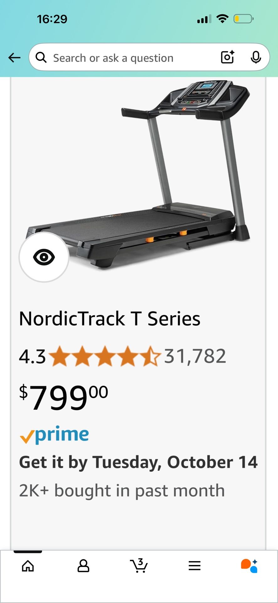 nordic track treadmill