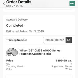 Wilson A1000 Catchers Mitt