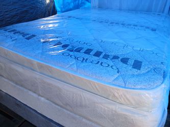 $250 firm or soft King pillow top mattress only brand new free delivery same day