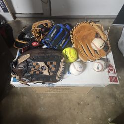 Baseball Mits & Balls