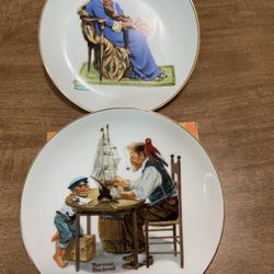 Norman Rockwell vintage 1984 plates
