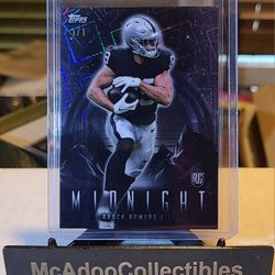 2024 Topps Midnight Brock Bowers Rookie Midnight Las Vegas Raiders 1/1 RARE