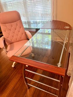 Glass top desk for sale
