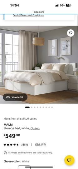 IKEA MALM BED + MATRESS