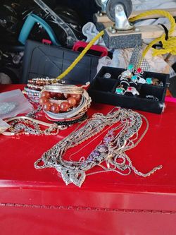 64 different peices of jewelry
