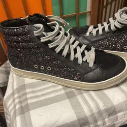 P448 high-top athletic sneakers