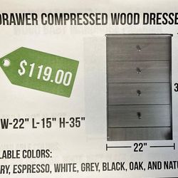 Nice Drawer Compressed Wood dresser 