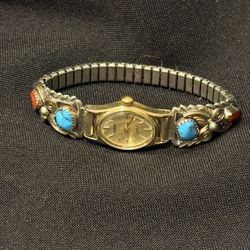 ***AUTHENTIC NAVAJO STERLING SILVER WATCH***