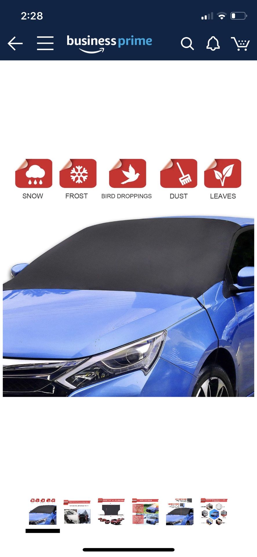 Car windshield cover / front +rear