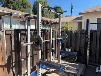 Olympic weight set.