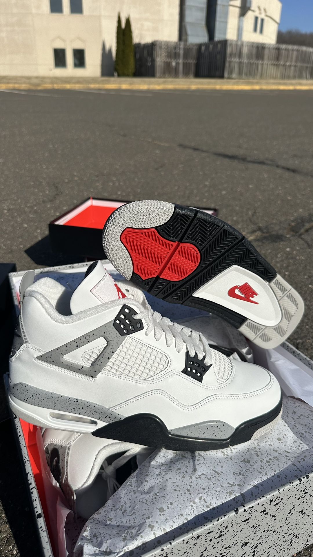 Jordan 4 White Cement Size 5Y To 7Y -7.5-8-8.5-9-9.5-10.5–11-11.5