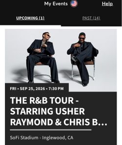 The R&B Tour Usher & Chris Brown Tickets