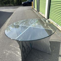 Glass Top Table