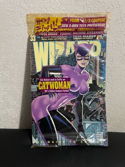 Wizard DC Comic Book Magazine May 1994 Issue #33 , Catwoman Cover Poster