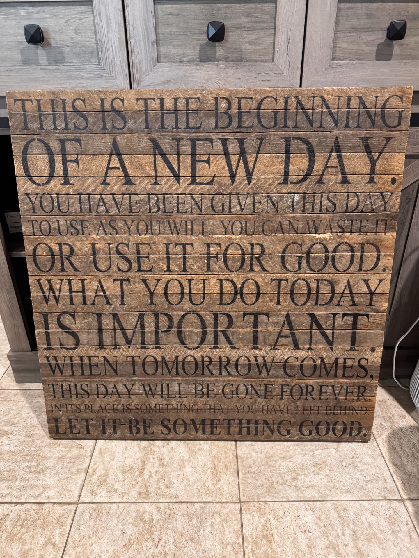 Home Decor Wooden Art Piece 28”x28”