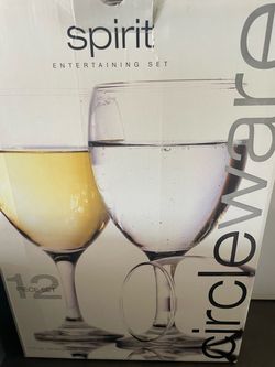 Circle Wine Glasses - Set of 12