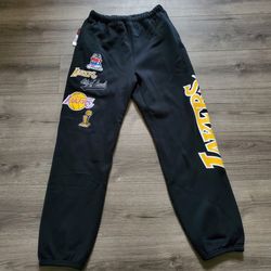 Mitchell & Ness Los Angeles Lakers Champ City Joggers Mens Size Medium