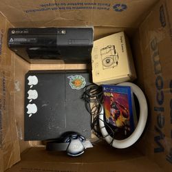 PS4,Xbox 360, Old PlayStation Games, Camera, Ring Light, Gaming Headset.