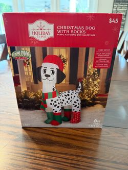 Inflatable Christmas Dog