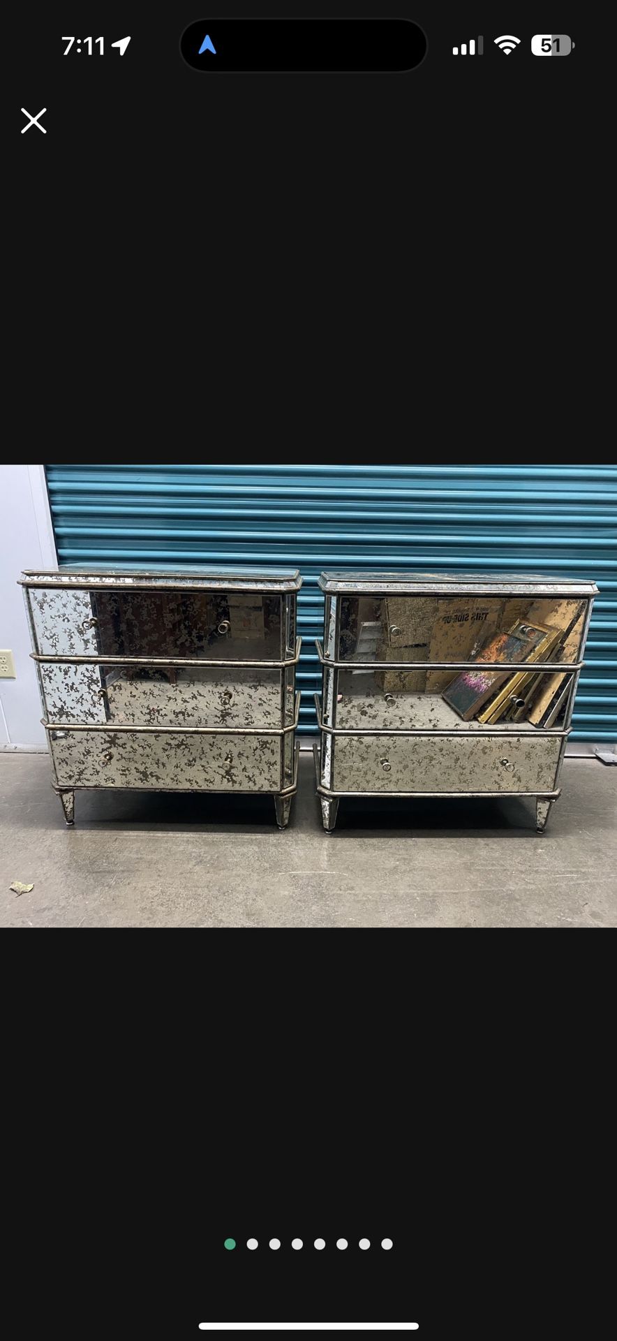 Set Of Two Mirrored Dressers Anthropologie