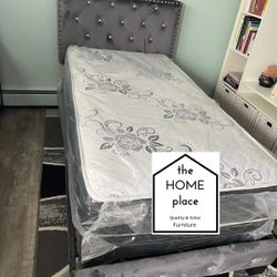 🚨 Package Deal!!!🚨Brand New Twin Bed Frame With Mattress Set, In Stock Ready For Delivery TODAY!! 🚚 