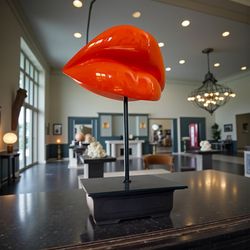 Rare! Luscious, Collection 63 - Lips, size L - Glossy Orange Sculpture 