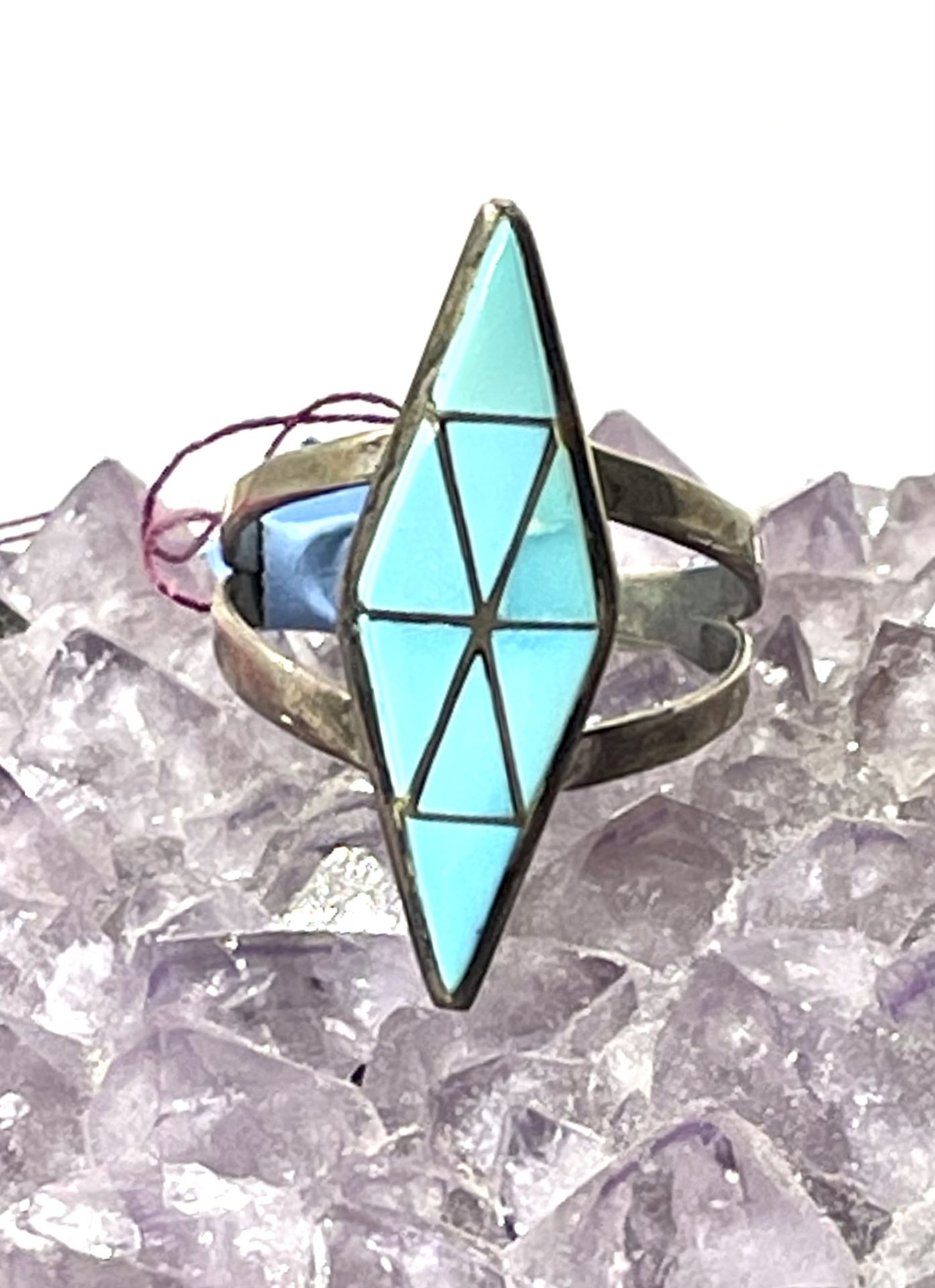 Sterling Zuni Turquoise Ring. Cat. R228