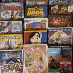 Over 70 Kids DVD Movies