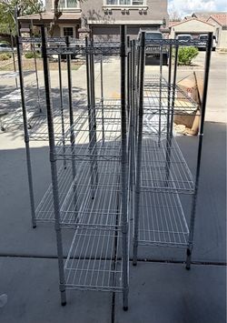 3 Wire Shelving Units, Great Condition, NSF, Price is For All/Firm